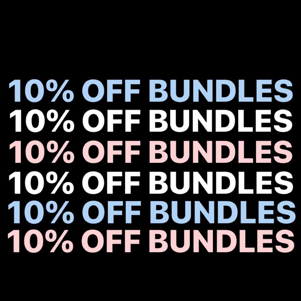 10% off bundles on my page